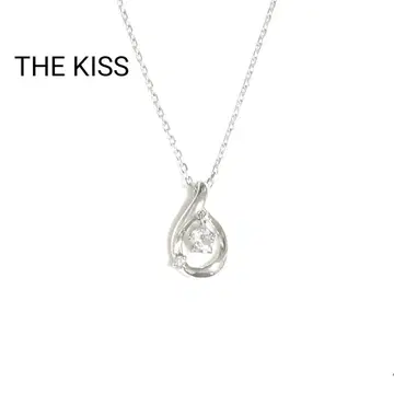 (새상품급) 더 키스 THE KISS 물방울 다이아몬드 실버 목걸이
