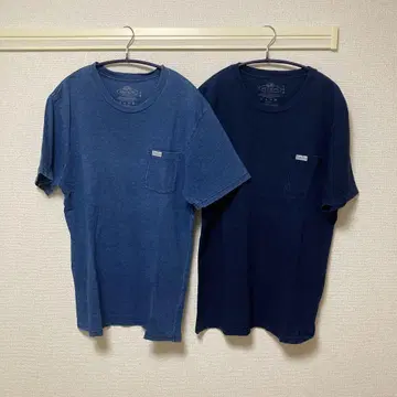 2매 세트 Blue Blue 포켓 티 FRUIT OF THE ROOM