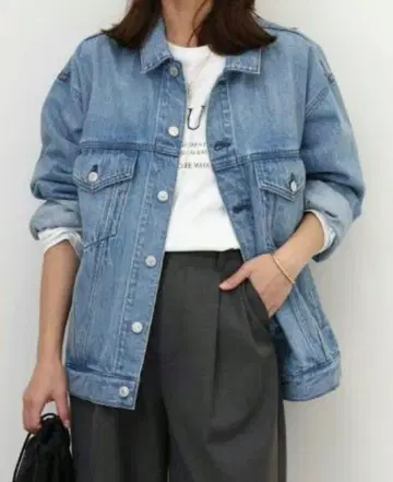 새상품급 저널 스탠다드 레리움 오버 사이즈 데님 자켓