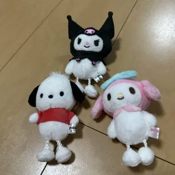 POCHACCO 마이멜로디 쿠로미 봉제인형 스트랩 세트