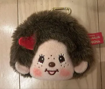몬치치 40주년 봉제 인형 패스 케이스 코인 케이스 헤이세이 레트로