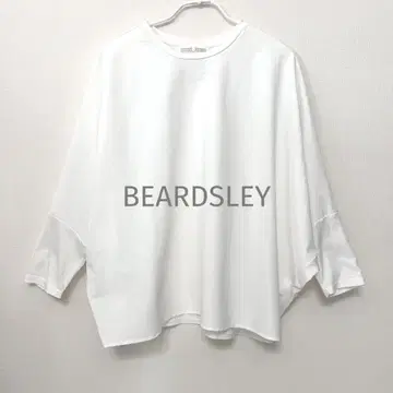 BEARDSLEY 비어즐리 돌먼 슬리브 티셔츠 화이트