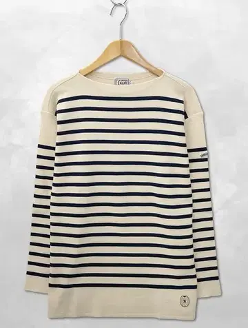 KANELL 카넬 MIDSHIP 보더 니트 바스크 셔츠 L