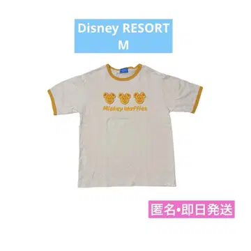 새상품급 디즈니 리조트 미키 와플 링거 반팔 티셔츠 M 레어 즉시