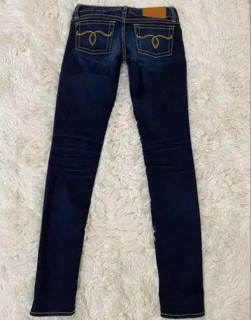 MOUSSY 리버스 스키니 청바지 데님 팬츠 25 붉은 귀