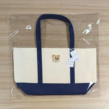 미개봉 WEB 한정판 올드 테디 와펜 토트백 네이비
