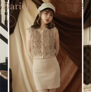새상품! darich 퀼팅 버튼 루프 니트