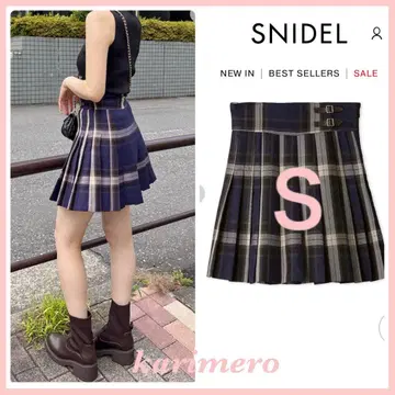신상 새상품 SNIDEL 플리츠 스커트 숏 팬츠 NVYS 사이즈