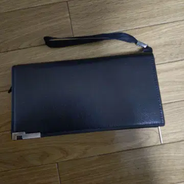 인조 가죽 장지갑 블랙