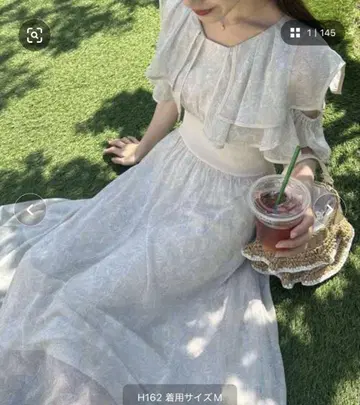 MAJESTIC LEGON 더블 카라 코르셋 원피스 베이지 계열