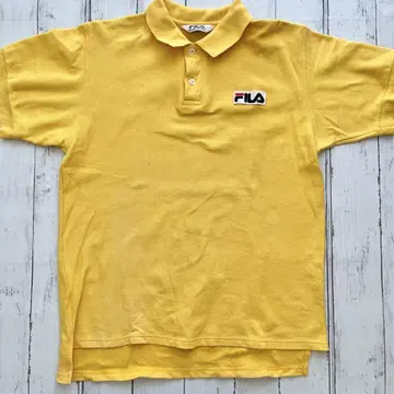 FILA 피케 셔츠 옐로우 컬러