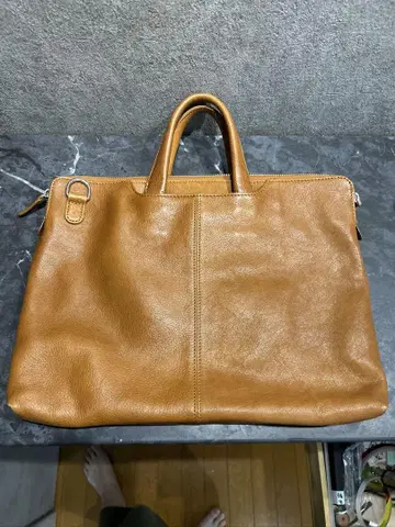 JOYA 천연 가죽 비즈니스 토트백 폭 34cm 정도