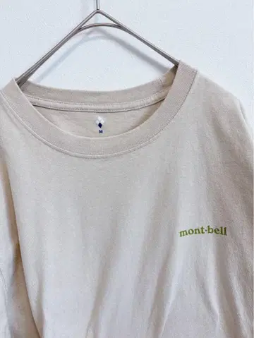 mont-bell 긴팔 새상품급 프린트 티셔츠 면 100