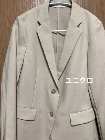 유니클로 베이지 테일러드 재킷 M
