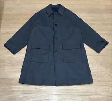 Steven Alan 플랫 멜톤 캠프 칼라 발마칸 코트