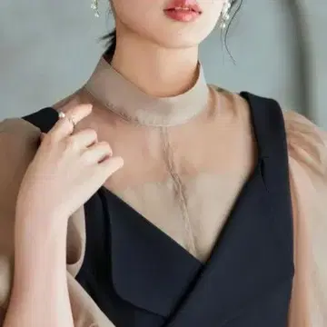 RUIRUEBOUTIQUE 시어 레이어드 스타일 원피스