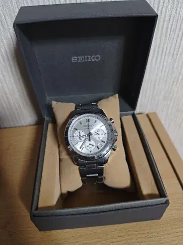 SEIKO 8T63-00D0 크로노그래프 작동품 상자, 설명서 포함