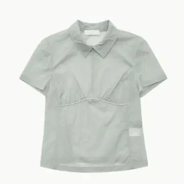 AMOMENTO / HALF ZIP-UP CORSET TOP