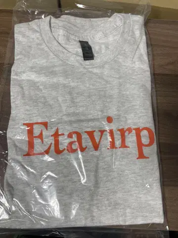 Etavirp Logo Tee (Ash x Orange) XL 티셔츠