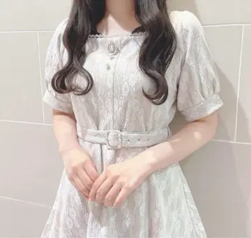 evelyn 전체 레이스 올인원 핑크 베이지