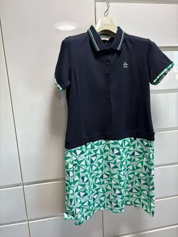 Munsingwear 여성용 골프 원피스 네이비 그린 M