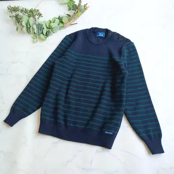 90'S 세인트 제임스 보더 니트 프랑스제 울