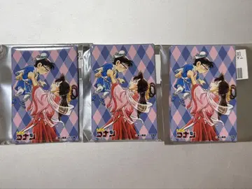 명탐정 코난 랜덤 스퀘어 캔뱃지 코난 란 3세트
