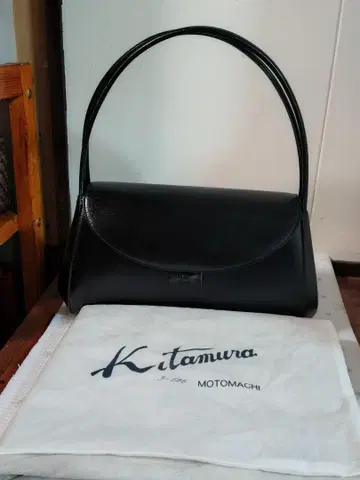 키타무라 kitamura 핸드백 포멀 블랙 가죽