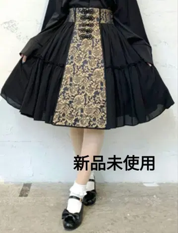 미사용 새상품 axes femme kawaii 메이린 스커트 네이비