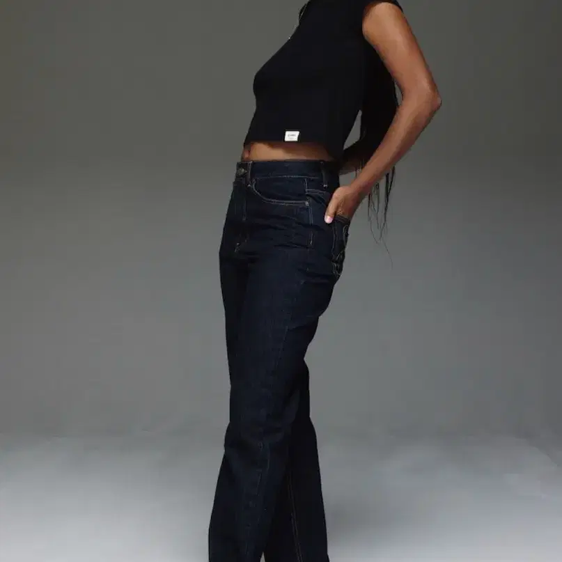 GLOWNY | 글로니 Glowny THE JANE JEANS (DEEP BLUE) on Bunjang