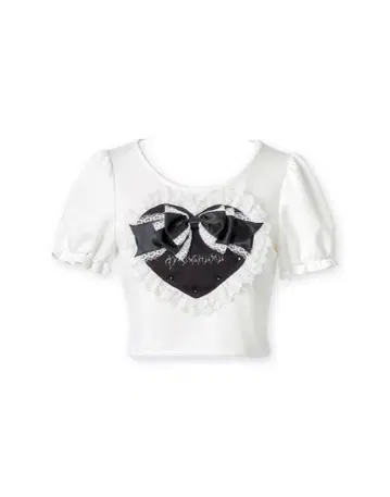 AVENCHUMU Love heart's cake puff t-shirt