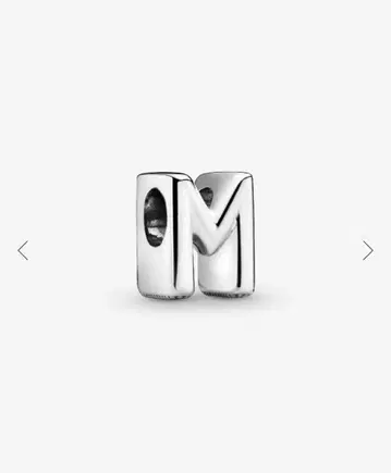 Letter M Alphabet Charm 판도라 참
