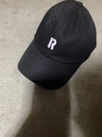 블랙 야구 모자 R RHC