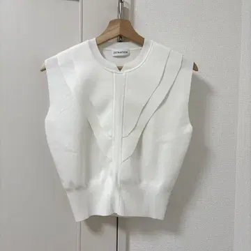 ESTNATION 빕 요크 슬리브리스 니트