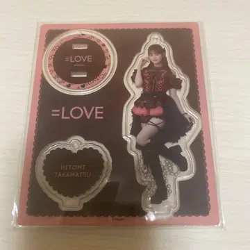 타카마츠 히토미 아크릴 스탠드 아크스타 블랙 의상 이코러브 =LOVE