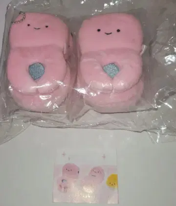화장실 봉제 인형 2 핑크 양변기