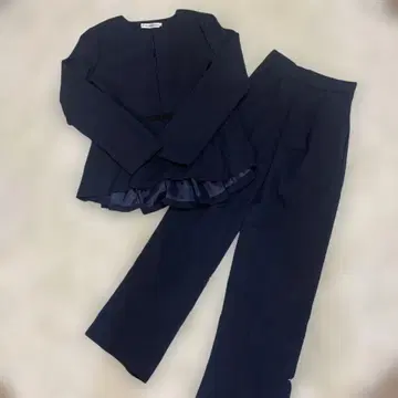 네이비 플레어 밑단 셋업 L 사이즈