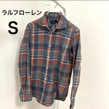 폴로 랄프로렌 여성용 긴팔 체크 셔츠