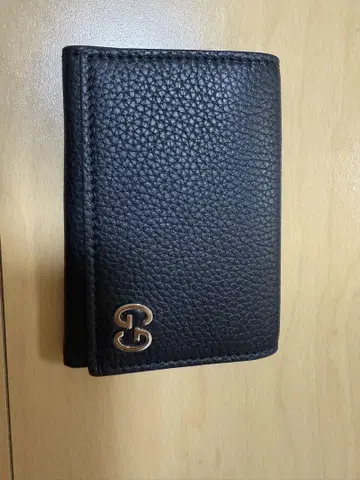 블랙 가죽 명함지갑