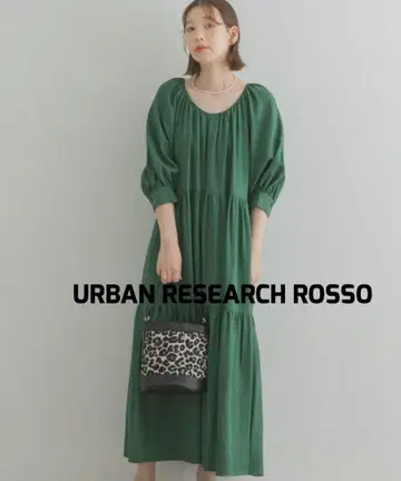 URBAN RESEARCH ROSSO 개더 넥 티어드 원피스