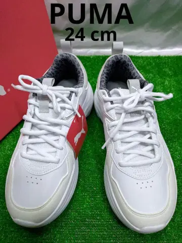 [ 24 cm ] 푸마 PROWL LEO 2 통굽 스니커즈 화이트 미사용