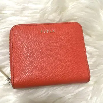FURLA 풀라 오렌지 반지갑 무지 로고