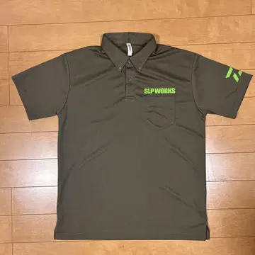 SLP 웍스 Daiwa 피케 셔츠 반팔 카라 L size