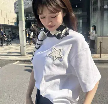 새상품 Bibiy B.STAR TEE 화이트