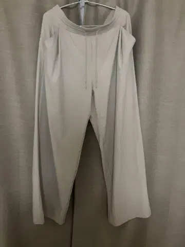 안다르 Airst 와이드 팬츠 롱 / L / 모카 베이지