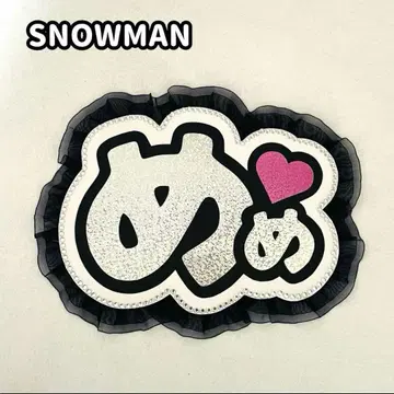네임 보드 메메 메구로 렌 스노우맨 snowman 실버 홀로그램