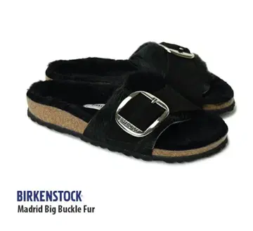 BIRKENSTOCK 마드리드 빅 버클 퍼 샌들