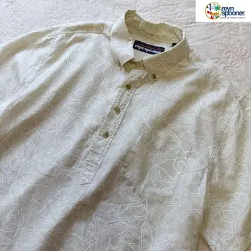 [ 레인스푸너 ] 버튼 다운 몬스테라 레어 풀오버 XL 상당