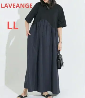 LAVEANGE 라비앙제 개더 절개 맥시 원피스