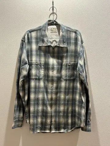 PABLO VINCI Ombre check zip shirt